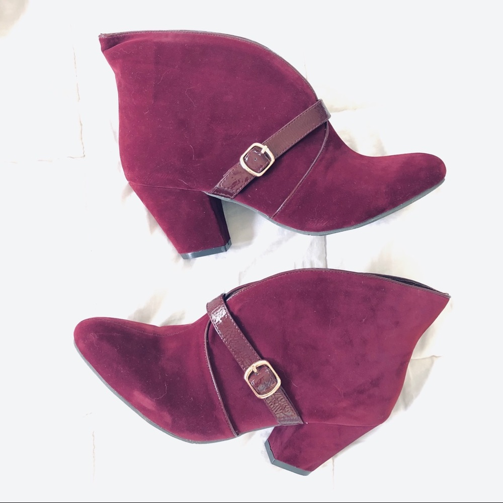 B.A.I.T. Red velvet booties